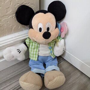 2/$20 Disney Mickey Mouse Plush Spring Time Flowers